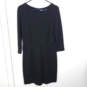 Gap Dress Womens 4 Classic Fit Flare Capsule Little Black Dress LBD Zip Back